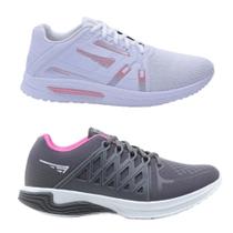 Kit 2 Pares Tênis Esportivo Feminino FXB Academia Conforto