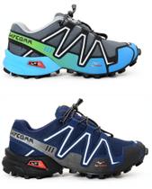 Kit 2 pares Tênis Esportivo Speed Cross Aventura Academia