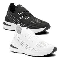 Kit 2 Pares Tênis Feminino Academia Caminhada Esportivo BF Shoes Elite Kit 2 Pares Tênis Feminino Academia Caminhada Esportivo BF Shoes Elite