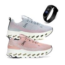 Kit 2 Pares Tenis Feminino Academia Caminhada Esportivo Confortável Leve + Relogio