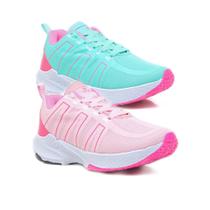 Kit 2 Pares Tenis Feminino Academia Corrida Caminhada Leve