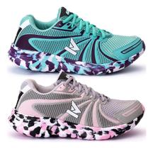 Kit 2 Pares Tênis Feminino Academia Exercício Funcional Leve Macio Kit 2 Pares Tênis Feminino Academia Exercício Funcional Leve Macio