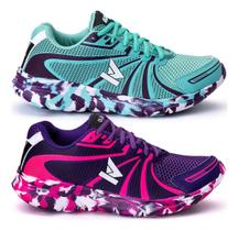 Kit 2 Pares Tênis Feminino Academia Exercício Funcional Leve Macio