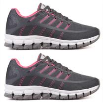 Kit 2 Pares Tênis Feminino Academia Olymp Caminhada