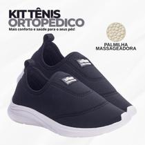 Kit 2 Pares Tênis Feminino Casual Confortável Leve Macio Ortopédico Dia a Dia