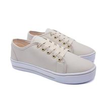 Kit 2 Pares Tênis Feminino Casual Solado Alto Barato P79