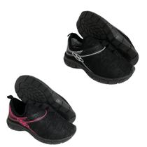 Kit 2 Pares Tênis Feminino Meia Calce Fácil Sem Cadarço Confortável