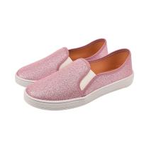 Kit 2 pares tênis feminino slip on brilhante barato