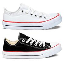 Kit 2 Pares Tenis Feminino Star Casual All Tradicional Confortavel
