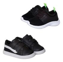Kit 2 Pares Tenis Infantil Confortavel Masculino Anatomico Escolar
