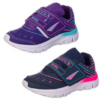 Kit 2 Pares Tênis Infantil Feminino Macio Leve - AS264 Kit 2 Pares Tênis Infantil Feminino Macio Leve - AS264