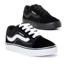 Kit 2 Pares Tênis Juvenil Masculino e Feminino Old Skol Kalum Kit 2 Pares Tênis Juvenil Masculino e Feminino Old Skol Kalum