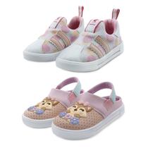 Kit 2 Pares Tênis Magic Mz Shoes e Sandália Babuche Infantil Raposinha