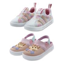 Kit 2 Pares Tênis Magic Mz Shoes e Sandália Babuche Infantil Raposinha Kit 2 Pares Tênis Magic Mz Shoes e Sandália Babuche Infantil Raposinha