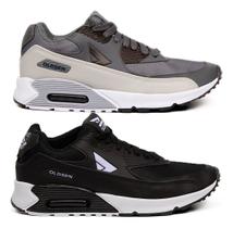 Kit 2 Pares Tênis Masculino Caminhada exercício funcional Leve Macio Kit 2 Pares Tênis Masculino Caminhada exercício funcional Leve Macio