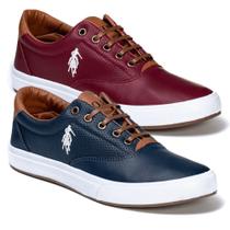 kit 2 pares tenis masculino da polo Open casual dia a dia