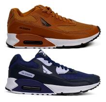 Kit 2 Pares Tenis Masculino Esportivo Caminhada Academia Top