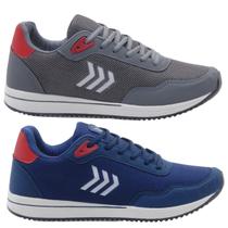 Kit 2 Pares Tênis Masculino Esportivo Leve Macio