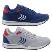 Kit 2 Pares Tênis Masculino Esportivo Leve Macio