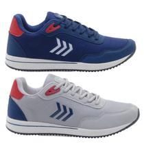 Kit 2 Pares Tênis Masculino Esportivo Leve Macio