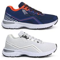 Kit 2 Pares Tenis Masculino Esportivo Leve Olimp Gel