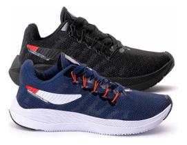 Kit 2 Pares Tênis Masculino Leve Caminhada Academia E Treino