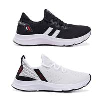 Kit 2 Pares Tênis Para Caminhada Treino e Academia MasculinoeFeminino