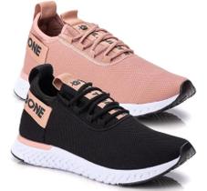 Kit 2 Pares Tenis Preto Esportivo Ortopédico Esporão E Facete