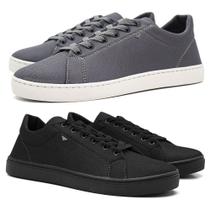 Kit 2 Pares Tenis Sapatenis Masculino Casual Dia A Dia Macio Leve Confortavel Estiloso