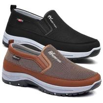 Kit 2 Pares Tênis Sapatilha Masculino Casual Aquatico de Trilha Resistente Impermeável Solado Costur