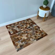 Kit 2 Passadeiras 1,00x0,50 De Couro Marrom Exótico Placa 5x7cm - Envio Imediato Kit 2 Passadeiras 1,00x0,50 De Couro Marrom Exótico Placa 5x7cm - Envio Imediato