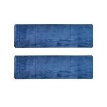 Kit 2 Passadeiras Beira de Cama Apolo Azul 50x100cm Shaggy Felpuda Antiderrapante Para Sala Kit 2 Passadeiras Beira de Cama Apolo Azul 50x100cm Shaggy Felpuda Antiderrapante Para Sala