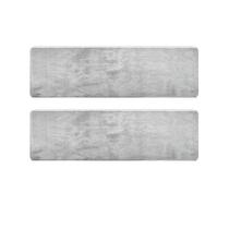 Kit 2 Passadeiras Beira de Cama Apolo Prata 50x100cm Shaggy Felpuda Antiderrapante Para Sala Kit 2 Passadeiras Beira de Cama Apolo Prata 50x100cm Shaggy Felpuda Antiderrapante Para Sala