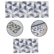 Kit 2 Passadeiras Cozinha Antidrrapante Tapete Banheiro Lavanderia Tropical Diamond