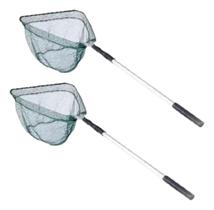 Kit 2 Passaguá De Pesca Alumínio Para Peixe Cabo Dobrável Grande Retrátil Rede Malha Kit 2 Passaguá De Pesca Alumínio Para Peixe Cabo Dobrável Grande Retrátil Rede Malha