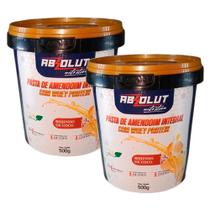 Kit 2 Pasta de Amendoim Absolut Nutrition Beijinho de Coco 500g