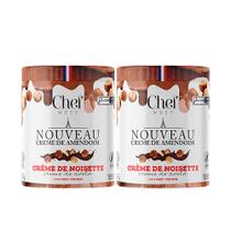 Kit 2 Pasta de Amendoim Com Proteína Whey Protein 600g Chef Whey