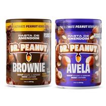 Kit 2 Pasta de amendoim Dr Peanut 250g Sabores Zero Açucares Sem Glúten 2 Unidades Experimente! Sabores:Brownie e Avelã