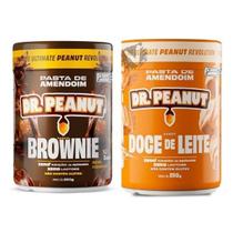 Kit 2 Pasta de amendoim Dr Peanut 250g Sabores Zero Açucares Sem Glúten 2 Unidades Experimente! Sabores:Brownie e Doce d