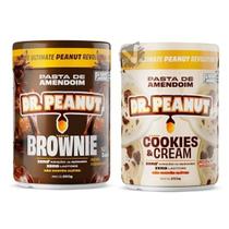 Kit 2 Pasta de amendoim Dr Peanut 250g Sabores Zero Açucares Sem Glúten 2 Unidades Experimente! Sabores:Cookies e Browni