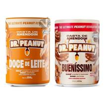 Kit 2 Pasta de amendoim Dr Peanut 250g Sabores Zero Açucares Sem Glúten 2 Unidades Experimente! Sabores:D. leite e Bueni