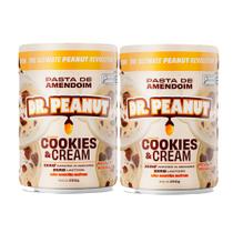 Kit 2 Pasta de Amendoim Dr.Peanut Cookies & Cream 250g