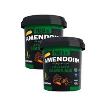 Kit 2 Pasta de Amendoim Integral Mandubim com Amendoim Granulado Sem Açúcar 450g Kit 2 Pasta de Amendoim Integral Mandubim com Amendoim Granulado Sem Açúcar 450g