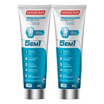 Kit 2 Pasta de Dente Gel 90g Regenerador Sensitive Cárie Sensíveis Creme Dental Dentalclean