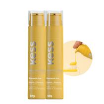 Kit 2 Pasta de Dente Gel Dental Creme Whitedelicious Kess Banana Ice 60g