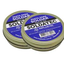 Kit 2 Pasta De Solda Fluxo Pastoso Soldatec 50g Implastec Kit 2 Pasta De Solda Fluxo Pastoso Soldatec 50g Implastec
