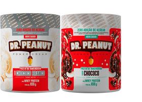 Kit 2 pastas de amendoim dr.peanut 600g- chococo e chococo b - Dr Peanut