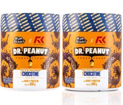 Kit 2 pastas de amendoim dr. peanut 600g - chocotine
