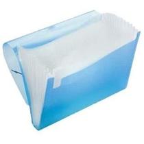 Kit 2 Pastas Sanfonadas Plástica Duplicata 31 Divisórias 19x24cm