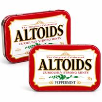 Kit 2 Pastilhas Altoids Peppermint 50g Curiously Strong Mints Hortelã Pimenta Menta Extra Forte Lata Kit 2 Pastilhas Altoids Peppermint 50g Curiously Strong Mints Hortelã Pimenta Menta Extra Forte Lata